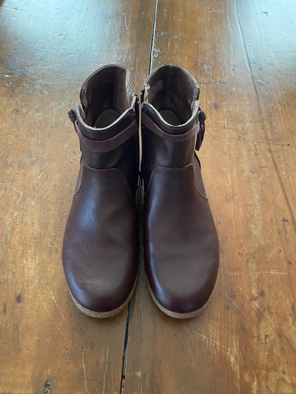 boc Brown Leather Ankle Boots
